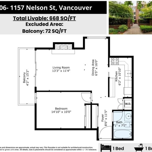 Photo 16 at 406 - 1157 Nelson Street, West End VW, Vancouver West